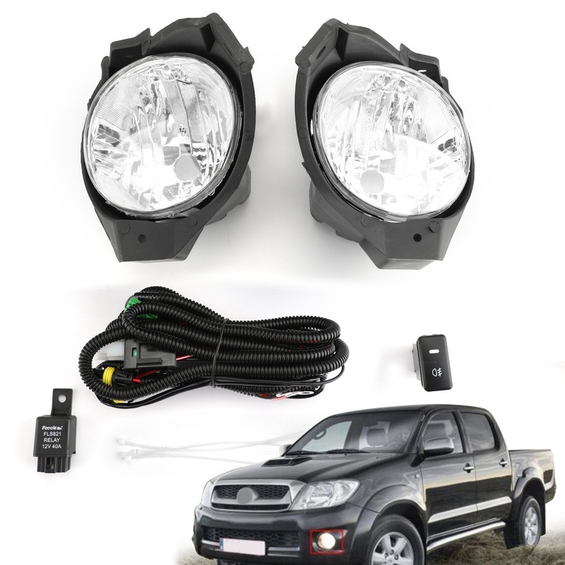 2008-2011 Toyota Hilux Vigo Mk6 Pair Front Fog Light Bumper Lamp