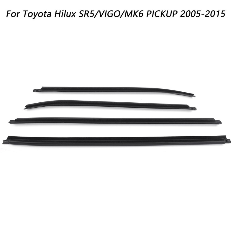 05-15 Toyota Hilux SR5/VIGO/MK6 PICKUP Weatherstrip 4 Door Rubber Seal KUN26 KUN36 GGN25 TGN16 TGN36