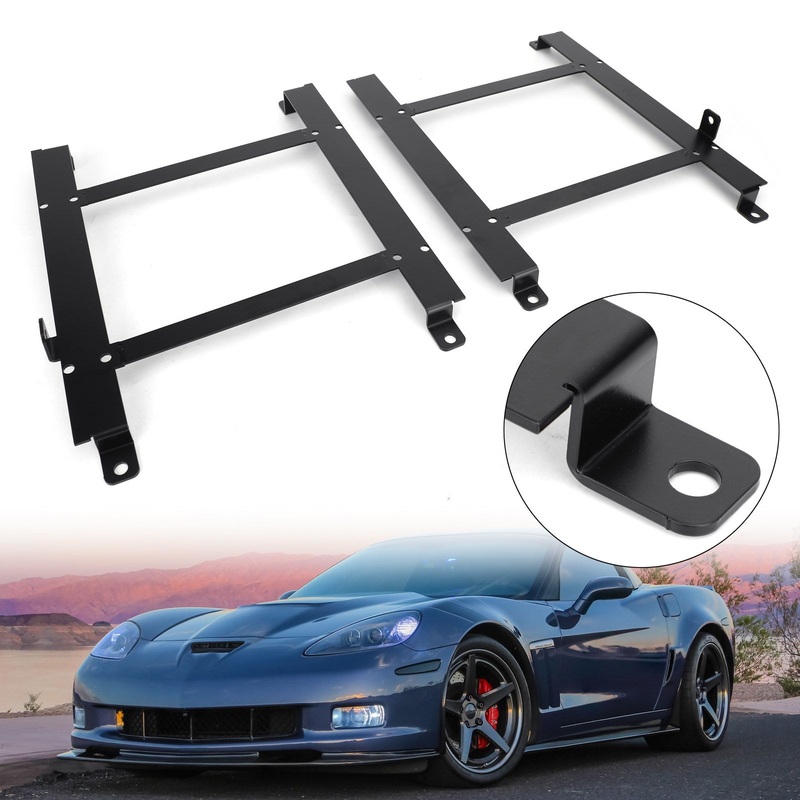 1997-2004 Corvette C5 2X Low Mount Racing Bucket Seat Base Tensile Steel Bracket