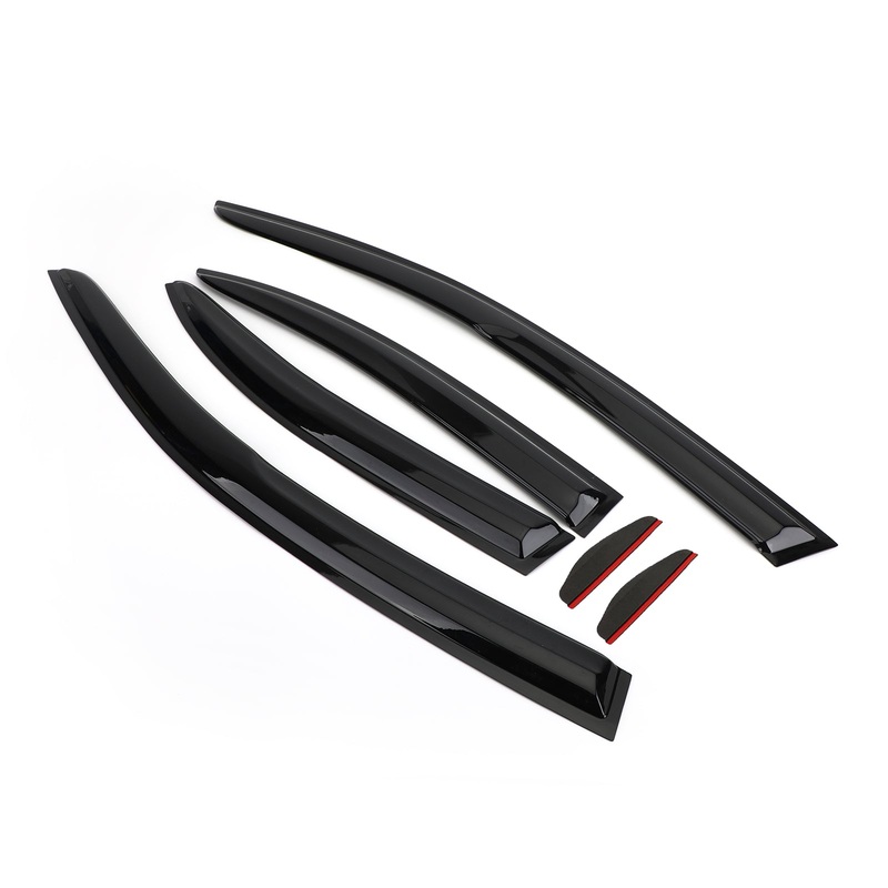 Car Window Sun Rain Guard Visors Kit 6PCS For Mitsubishi Lancer 2008-2017