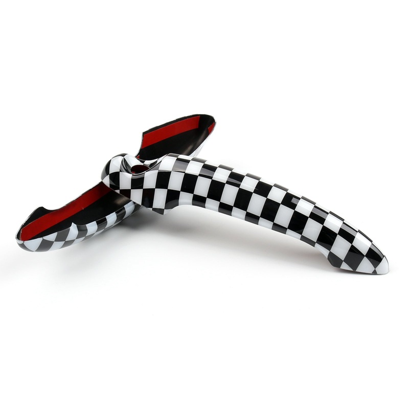 Mini Cooper R50 R52 R53 R55 R56 Checkered Pattern Design Door Handle Cover