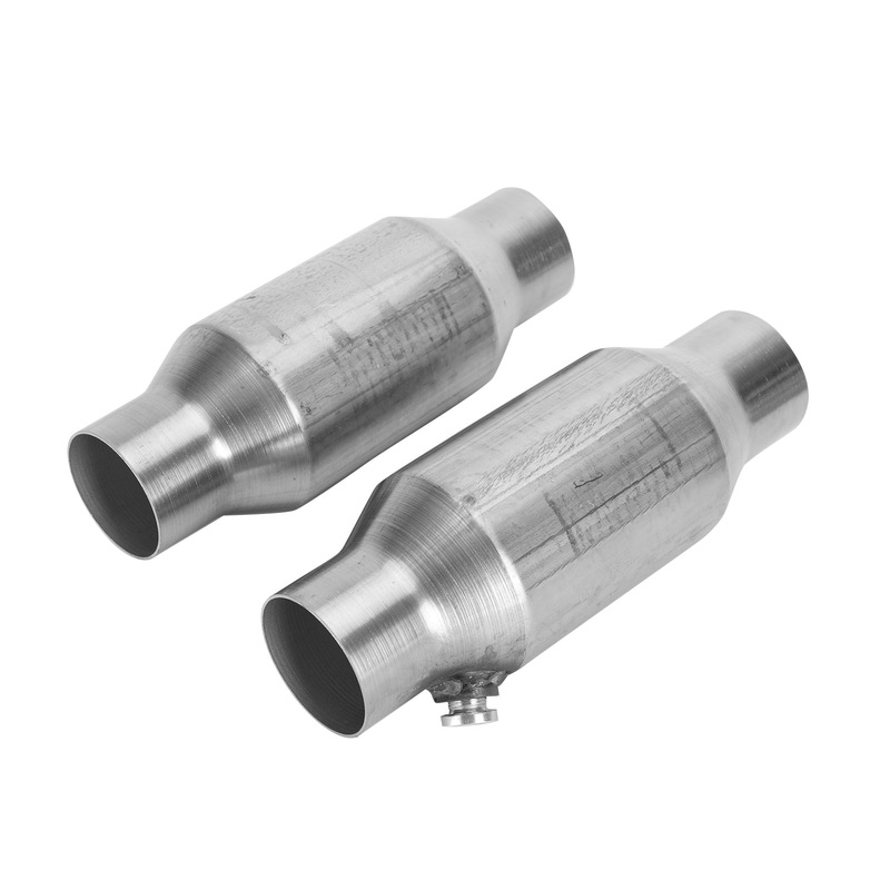 2X 2.5" Universal 425250 Catalytic Converter High Flow Stainless Steel