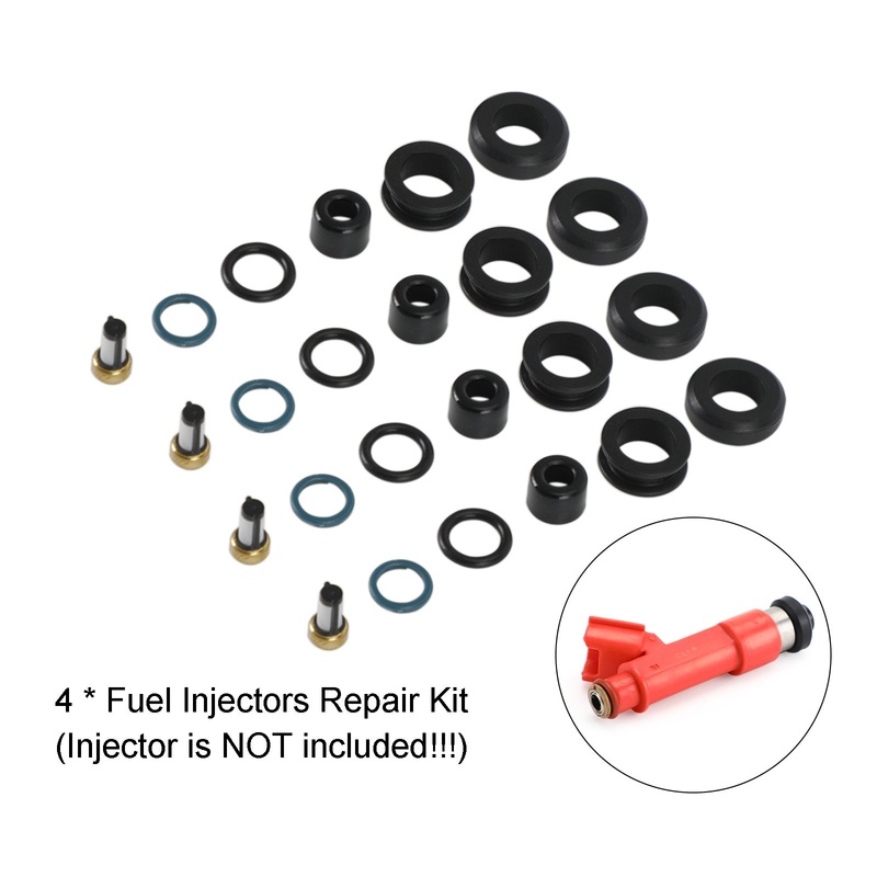 4PCS Fuel Injectors Repair Seal Kit 1001-87F90 JZS161 fit Toyota Corolla 1.8L