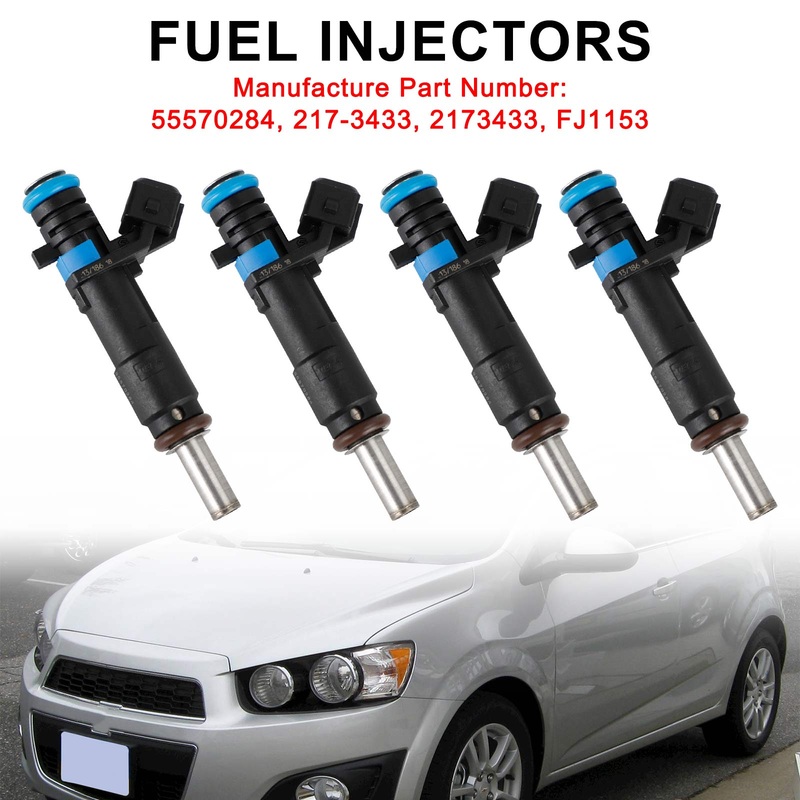 2016 Chevrolet Cruze Limited 1.8L Fuel Injectors 55570284 2173433 FJ1153