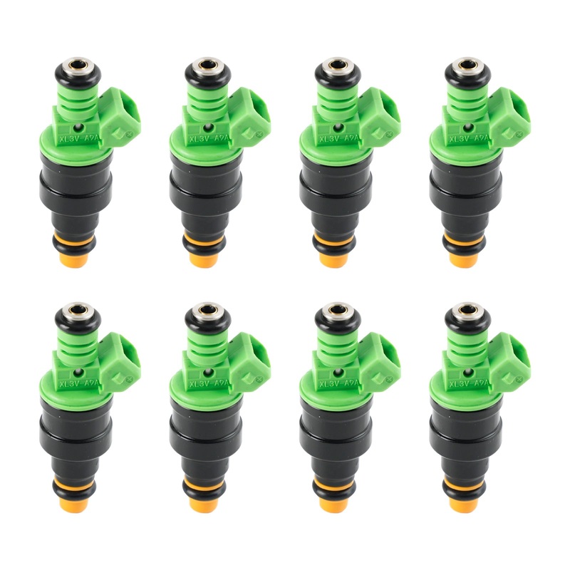 1986-1995 Ford Mustang GT LX and Cobra 5.0L 8PCS 0280150558 0280155968 42lbs Green Top Racing Fuel Injector