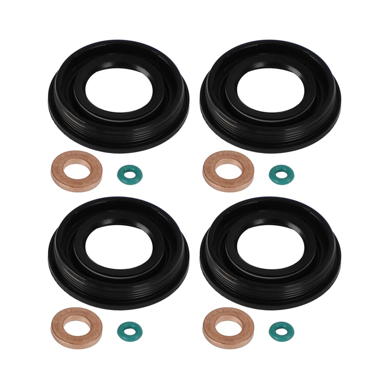4PCS Injector Seals 1372494 1378433 LR010137 Fit Ford Transit MK3 MK6 MK7 2.0 2.2 2.4 TDCI TDDI