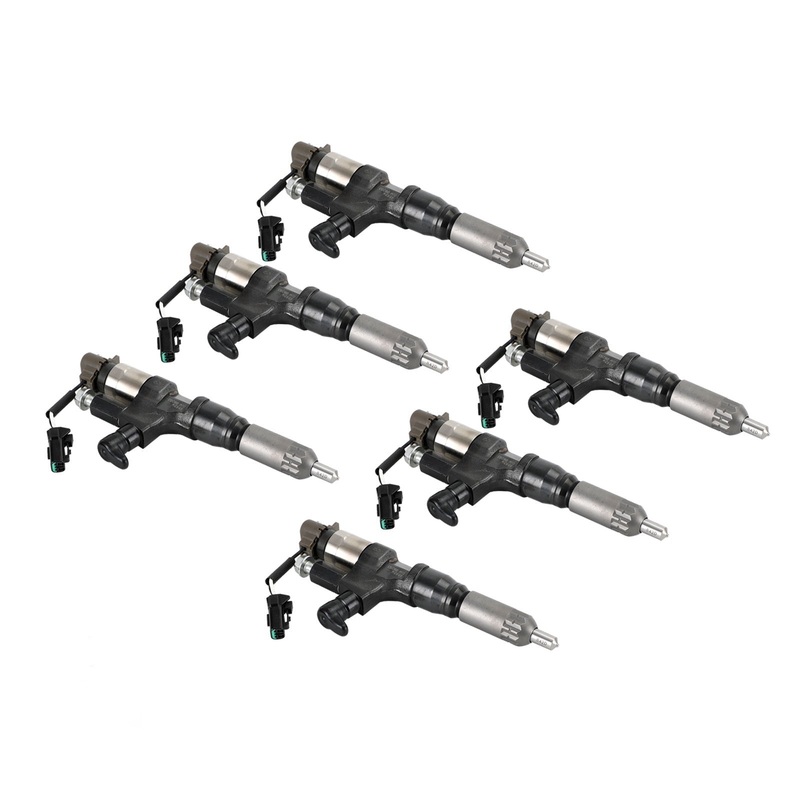 Hino J08E Kobelco SK330-8 SK350 Excavator 6PCS Fuel Injectors 095000-6593 CB84034501S 23670-E0010