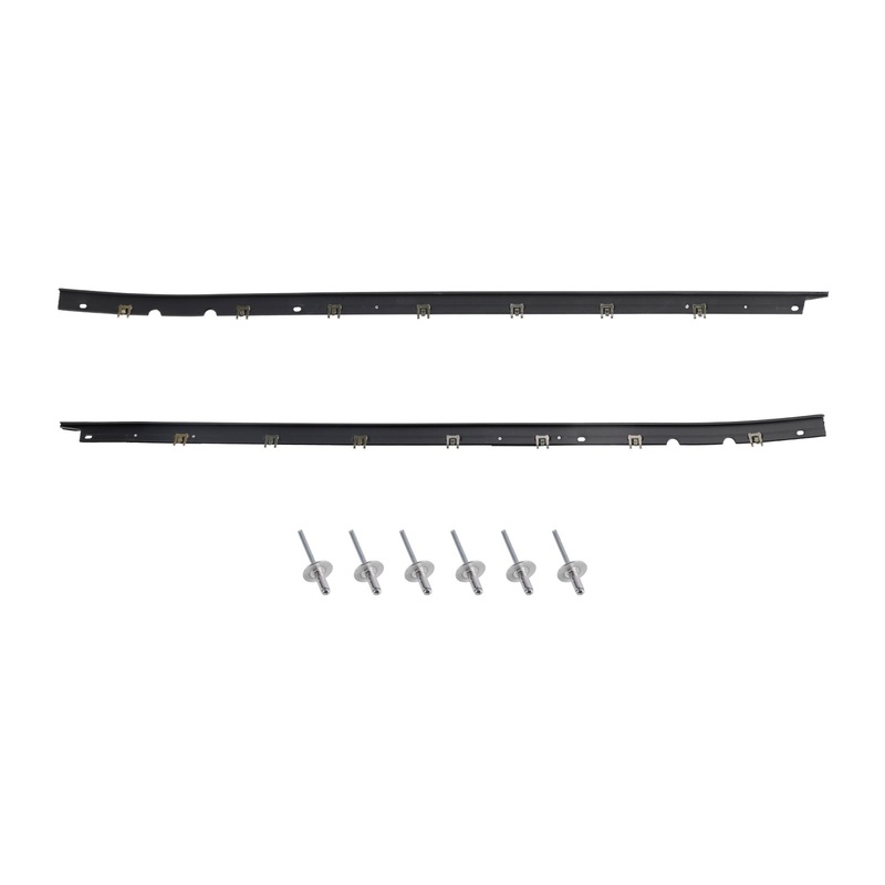 1984-1996 Chevrolet C4 Corvette Driver + Passenger Sides Door Panel Outer Window Seals MID-845680