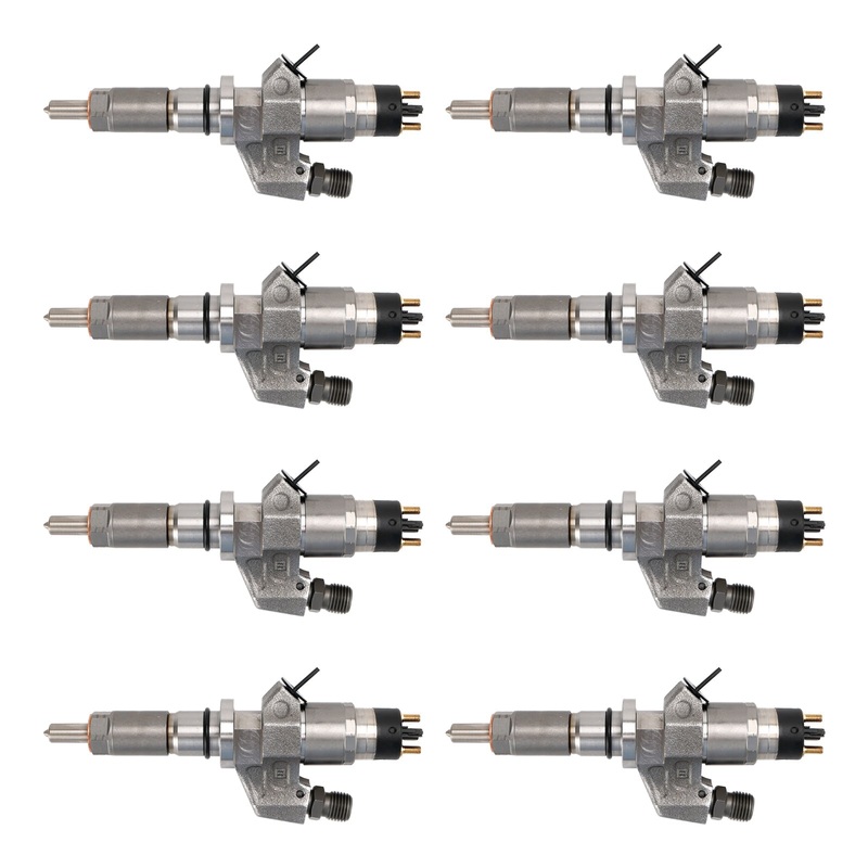 2001-2004.5 GMC Sierra 2500HD 3500HD 6.6L LB7 Duramax Diesel 8PCS Fuel Injectors 0445120008 0986435502 97208074