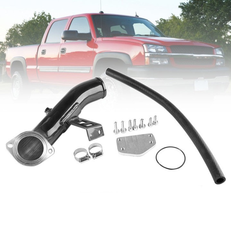 2004-2005 6.6L Duramax LLY EGR Delete Kit With High Flow Intake
