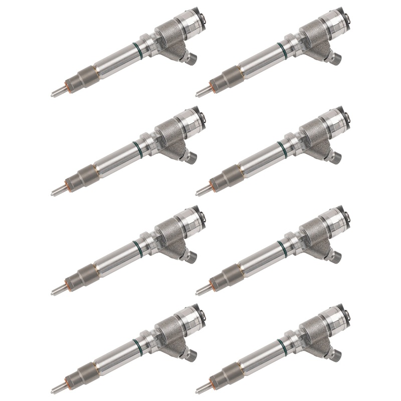 2004.5-2005 GMC SIERRA 2500/3500 6.6L V8 LLY 8PCS Fuel Injector 0986435504 97303657 0445120027