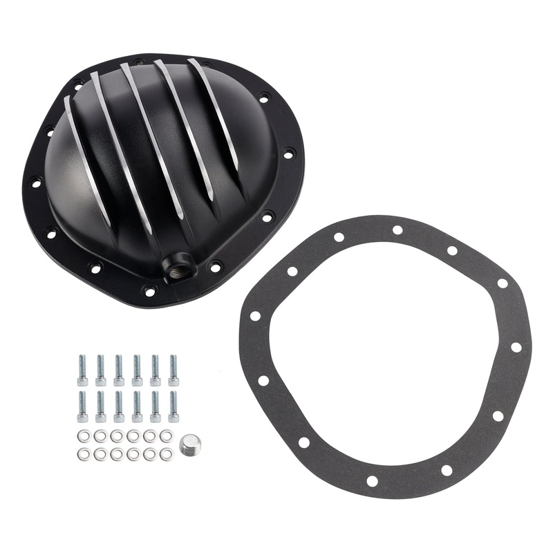 1967-1981 Chevy Blazer GMC Jimmy 8.75" truck 12 Bolt Black Aluminum Differential Rear End Cover YI217826T Generic