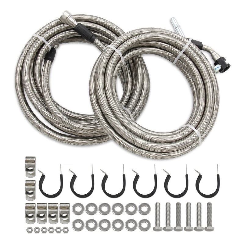 2003-2007 Saturn Ion l4 Stainless Steel Braided Fuel Line Kit Quick Fix QFF0015SS Generic