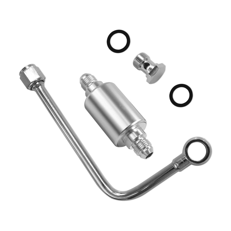 8131 Performer Carb Fuel Line Kit Fuel Filter -6 AN Inlet Generic