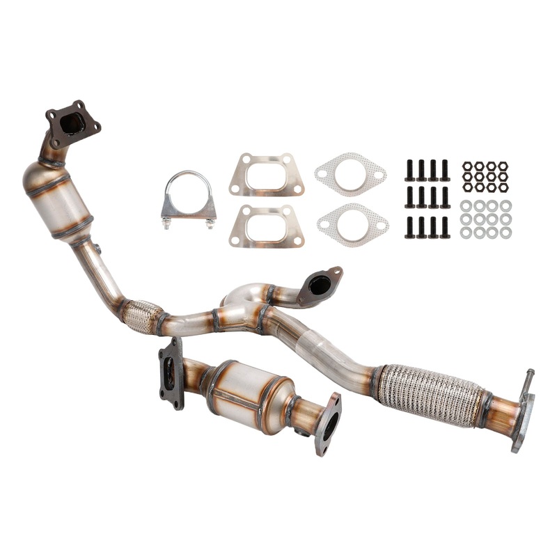 2010-2011 Cadillac SRX 3.0L Front & Rear Catalytic Converter & Flex Pipe 10H41324 10H41323