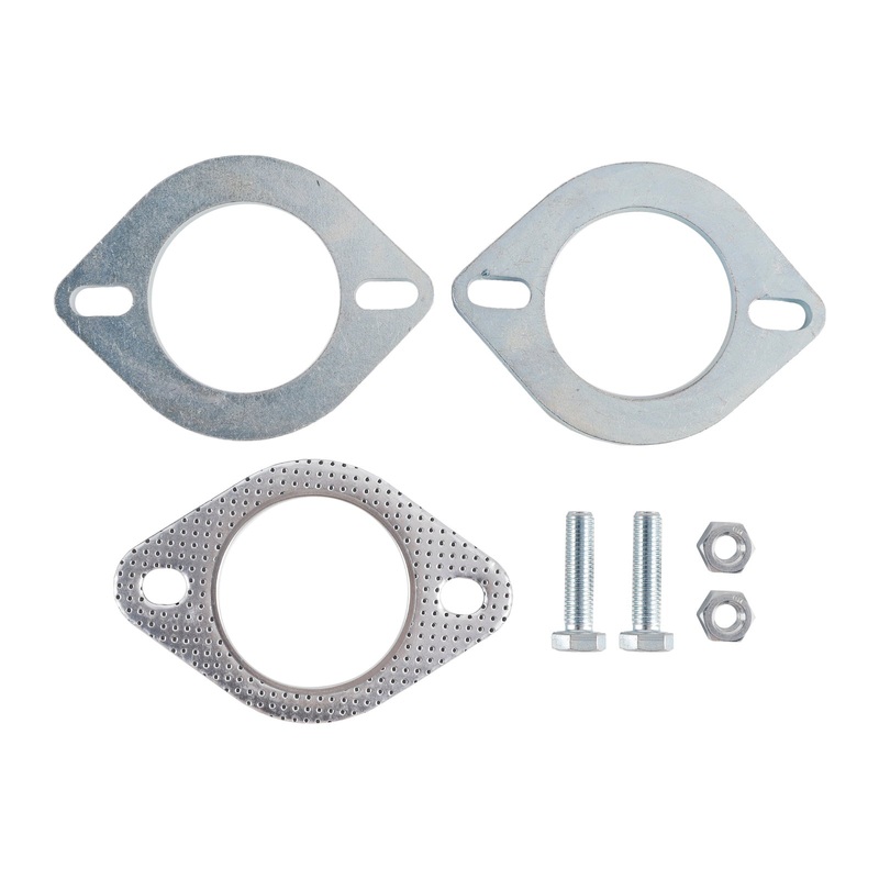 2 Steel Flanges 2.5" Inch 64mm Pipe Exhaust Repair Joint Flange & Bolts Generic