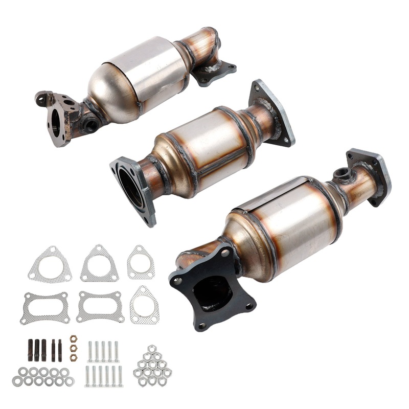 Honda Accord 3.5L 2008-2012 Left & Right & Rear Catalytic Converters Set 45131 45132 16447