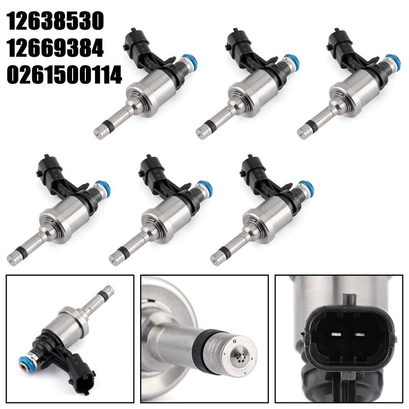 2008-2011 Cadillac CTS 3.6L V6 6PCS Fuel Injectors 12638530