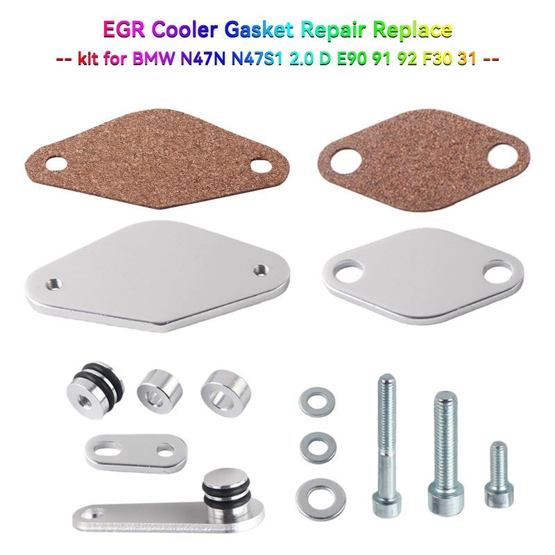 BMW N47N N47S1 2.0 D E90 91 92 F30 31 EGR Cooler Gasket Repair Replace kit