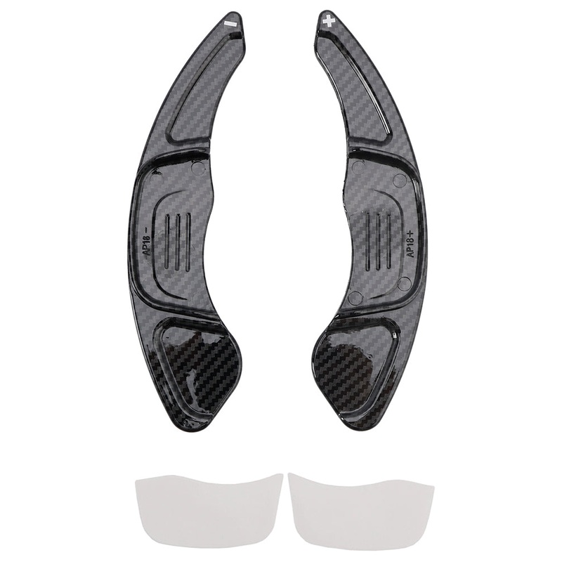 2019-2024 Volkswagen T-Roc Touareg Carbon Look Steering Wheel Paddle Shifter Extension Covers Generic